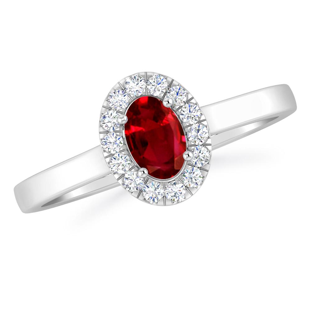 White Gold - Ruby