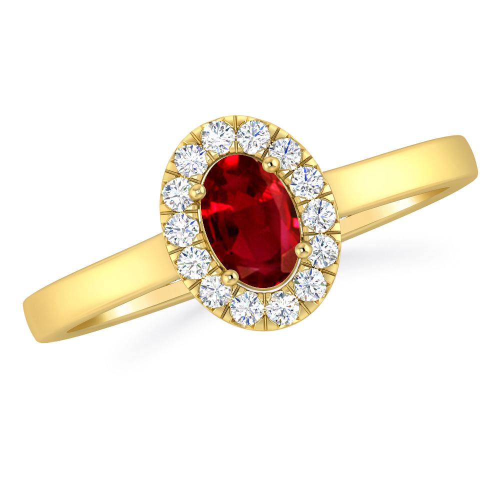 Yellow Gold - Ruby