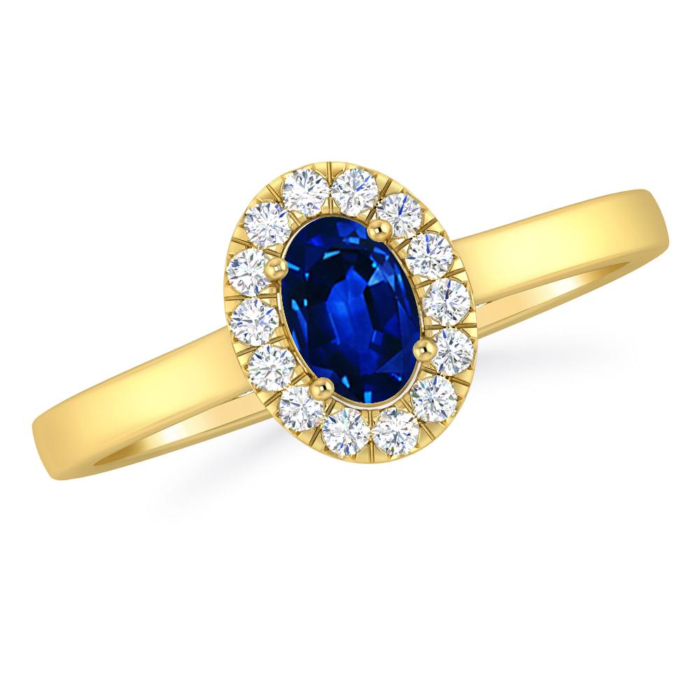 Yellow Gold - Sapphire