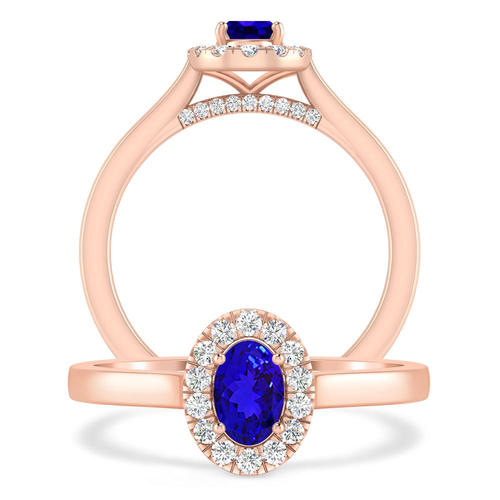 Rose Gold - Tanzanite