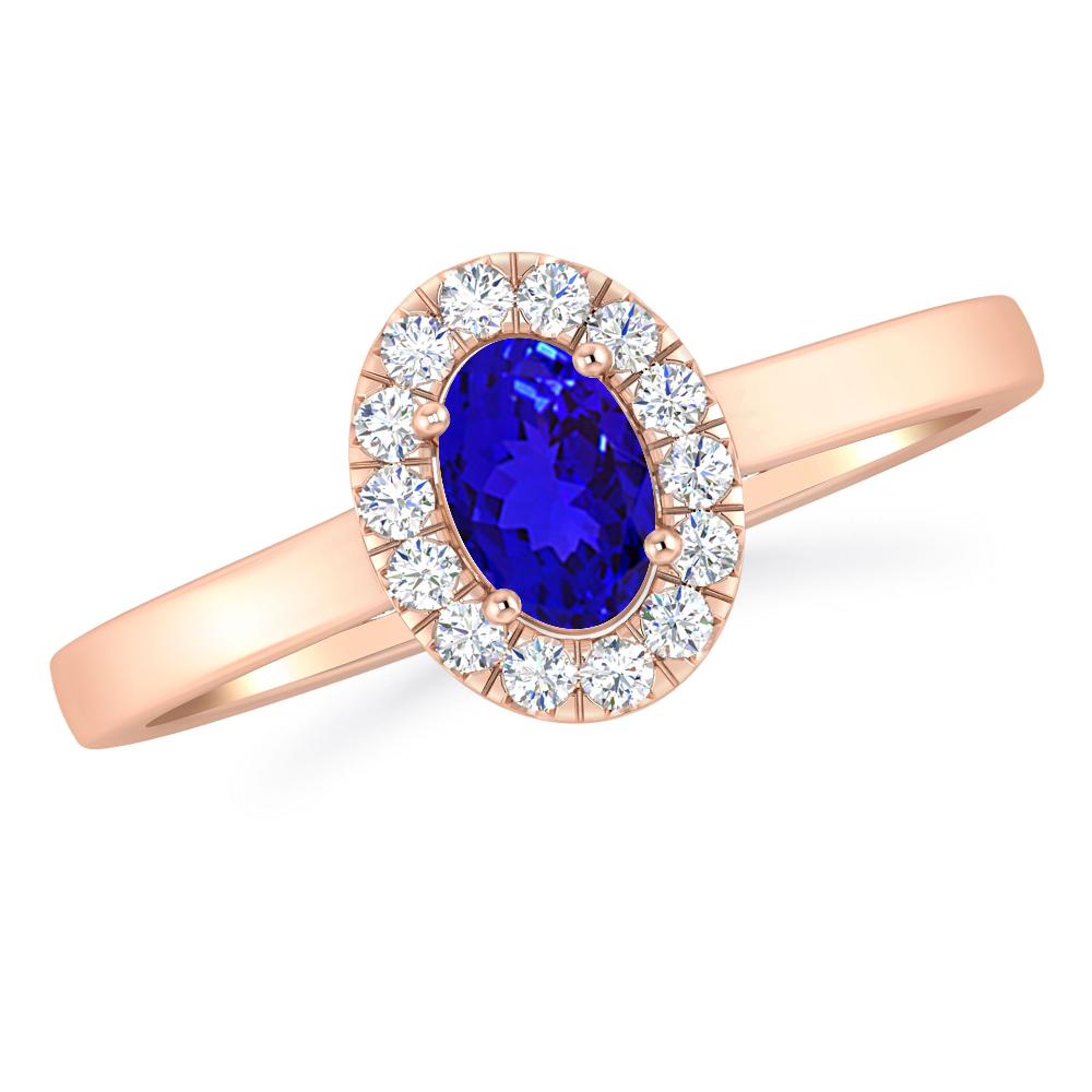 Rose Gold - Tanzanite