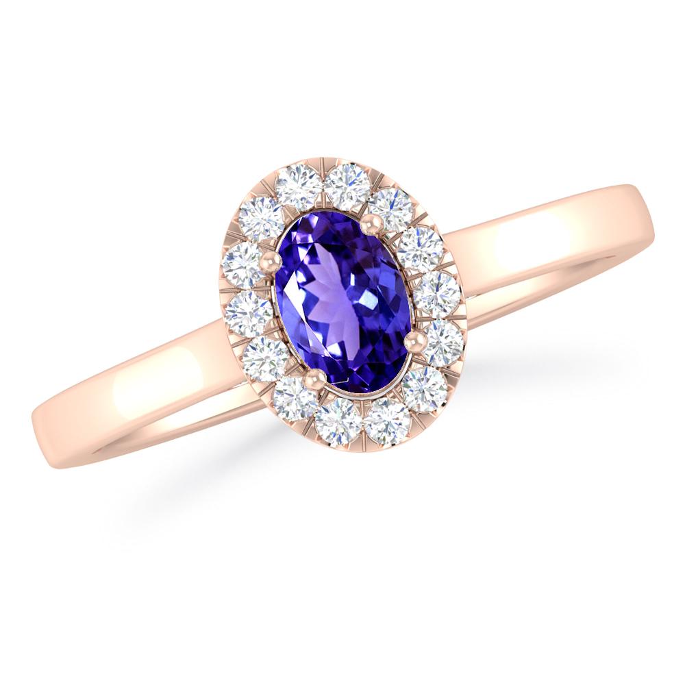 Rose Gold - Tanzanite