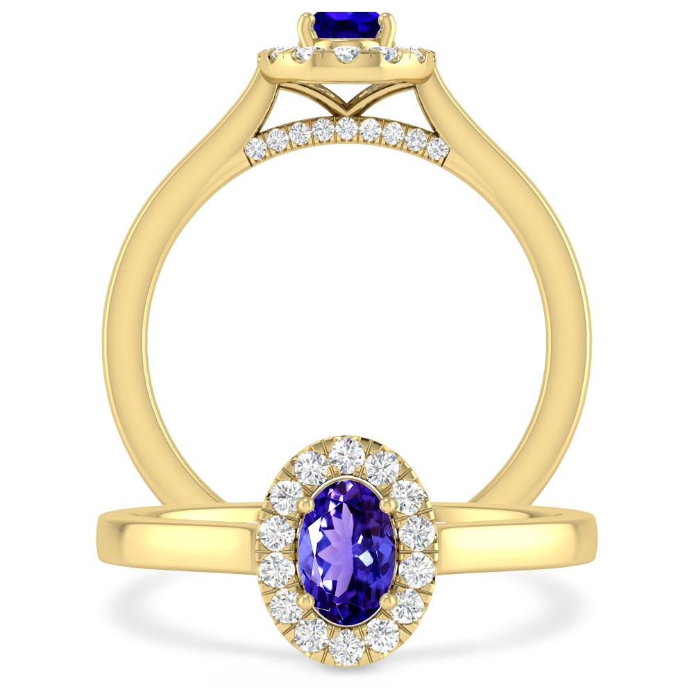 Yellow Gold - Tanzanite