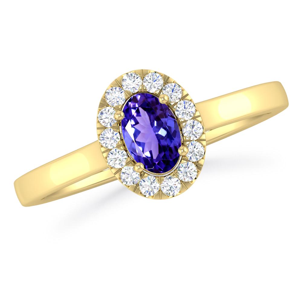 Yellow Gold - Tanzanite