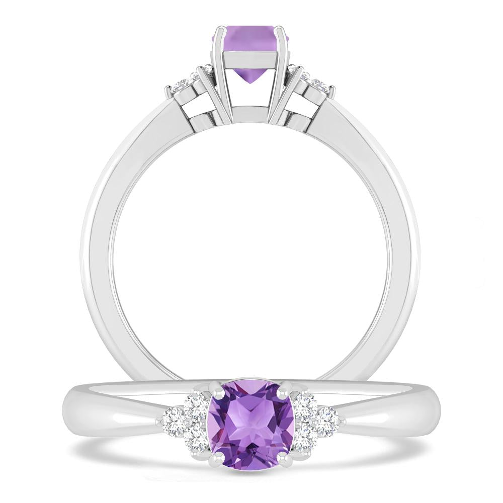 White Gold - Amethyst