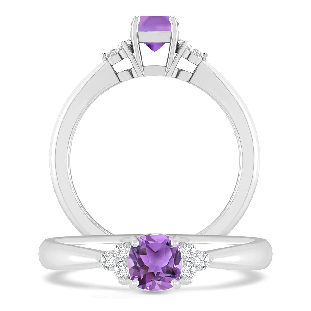 White Gold - Amethyst