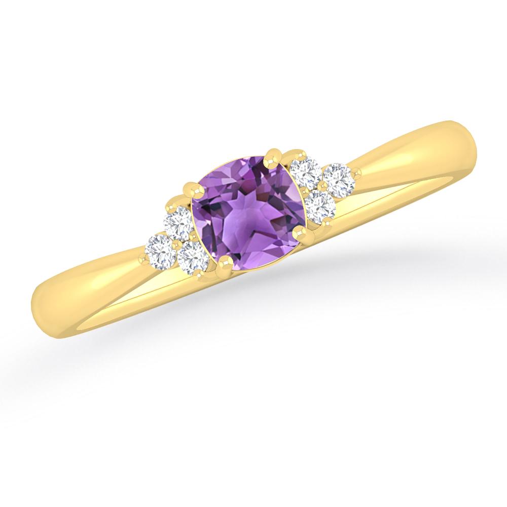 Yellow Gold - Amethyst