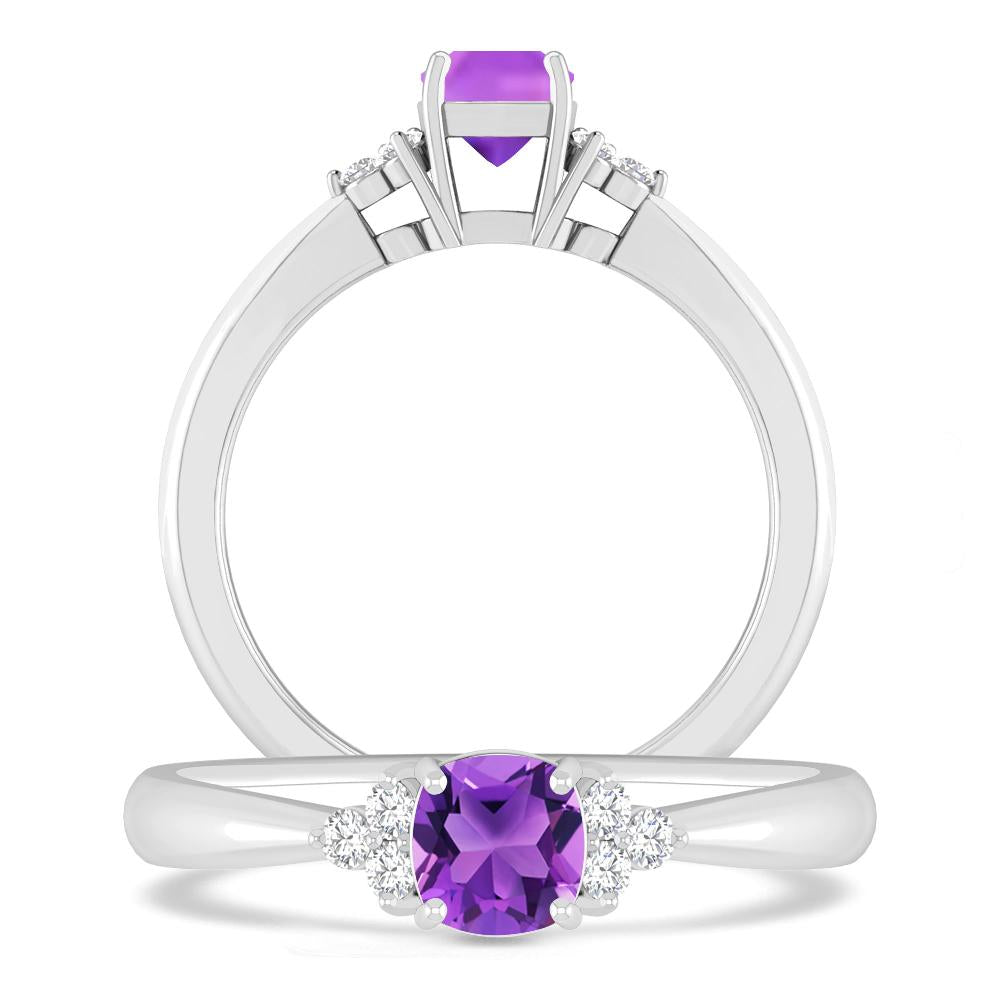 White Gold - Amethyst