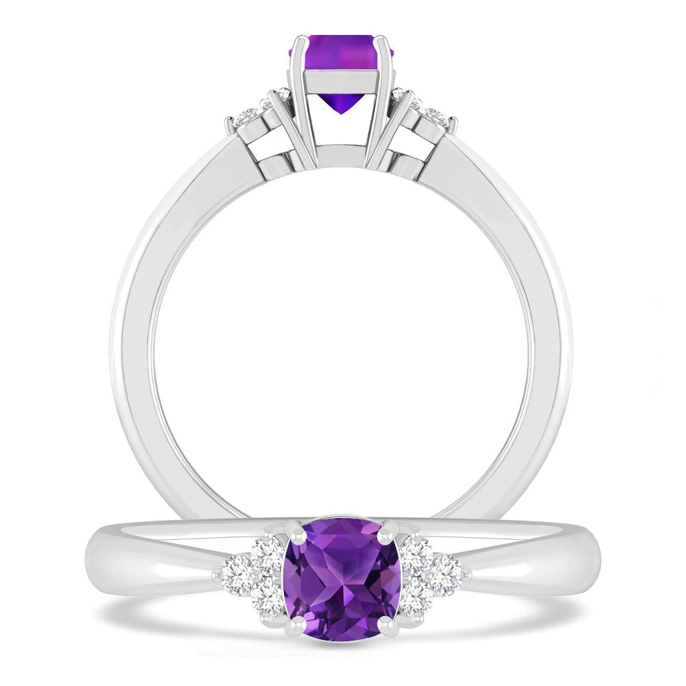 White Gold - Amethyst