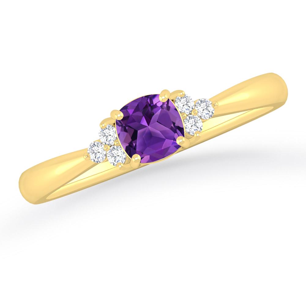 Yellow Gold - Amethyst