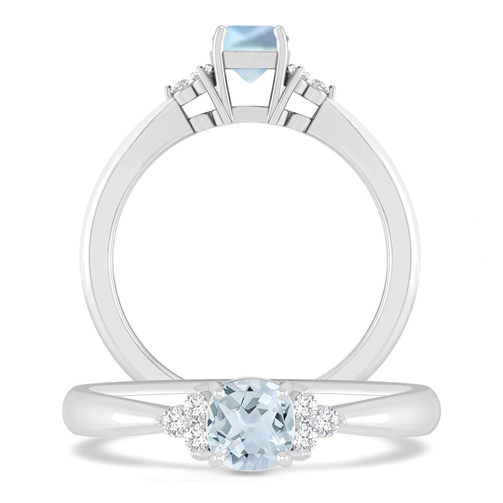 White Gold - Aquamarine