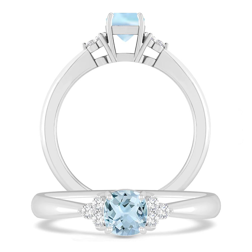 White Gold - Aquamarine