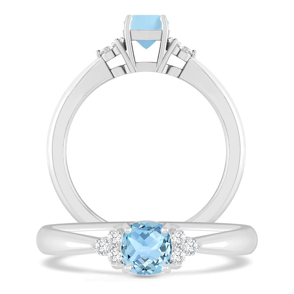 White Gold - Aquamarine