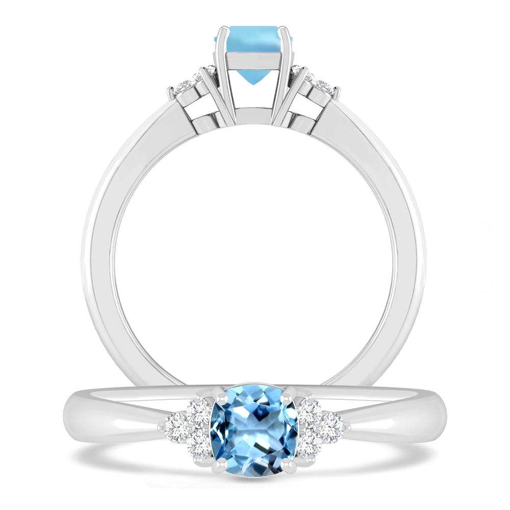 White Gold - Aquamarine