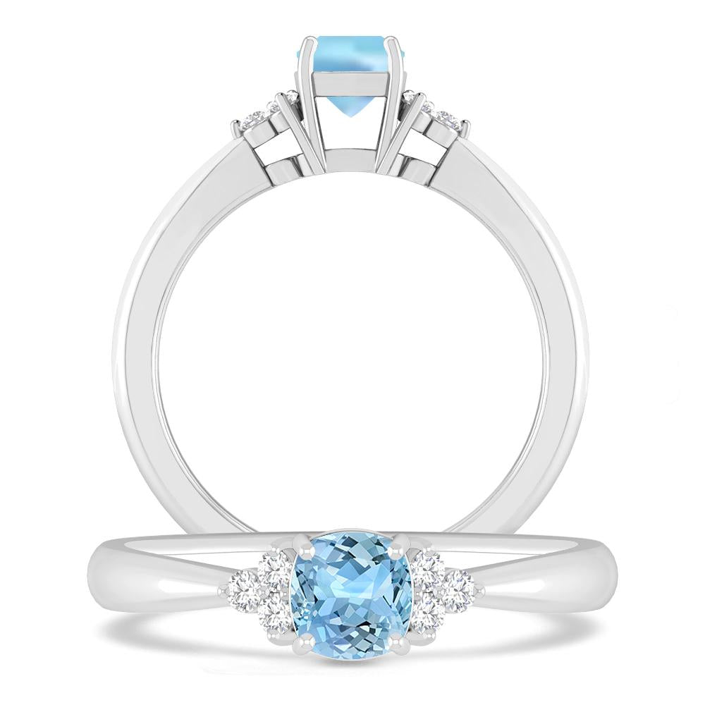 White Gold - Aquamarine