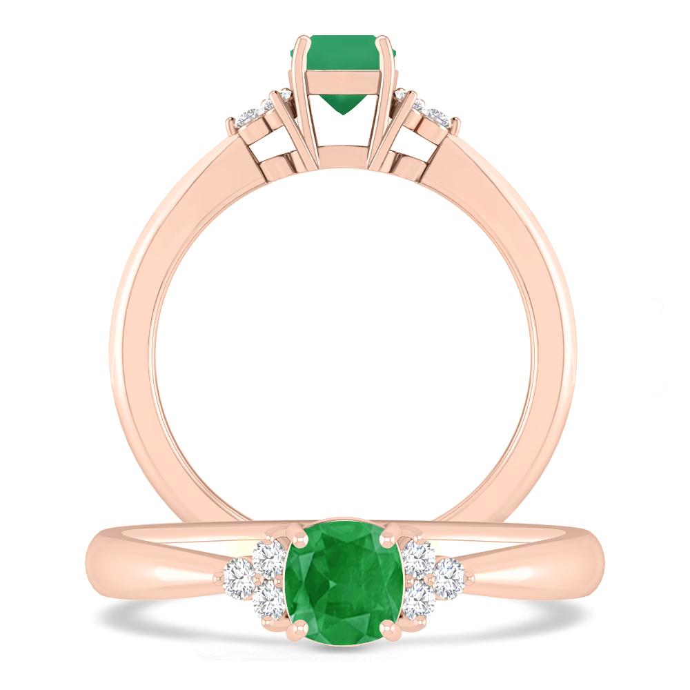 Rose Gold - Emerald