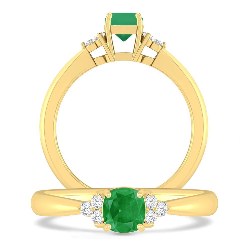 Yellow Gold - Emerald