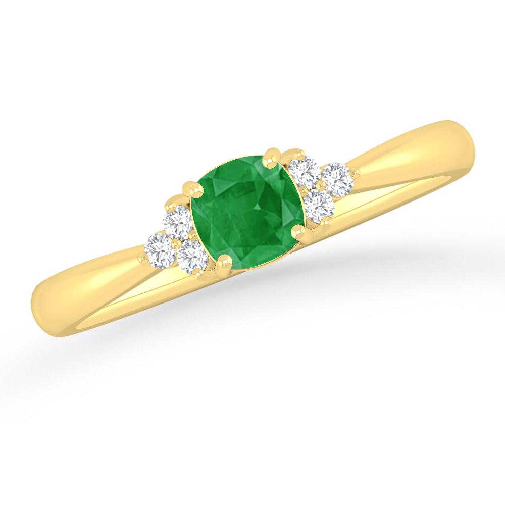 Yellow Gold - Emerald