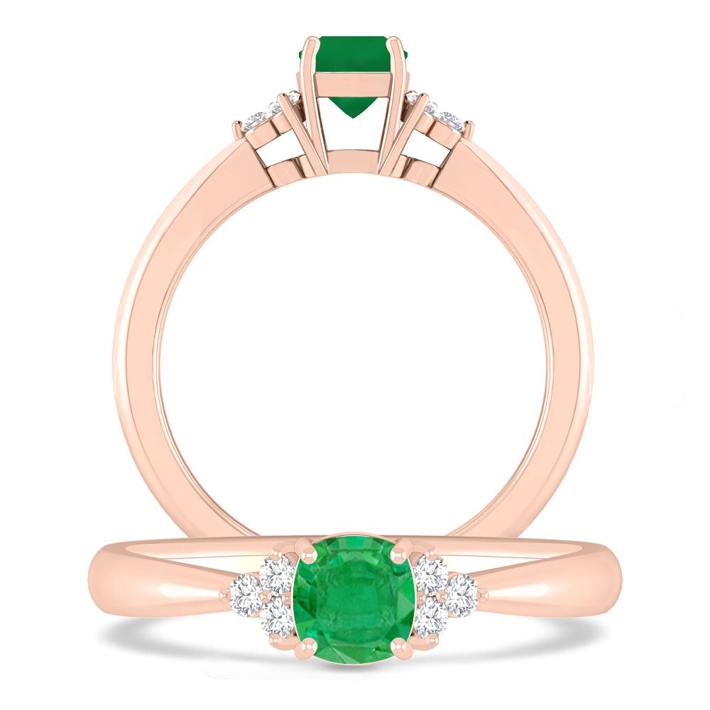 Rose Gold - Emerald