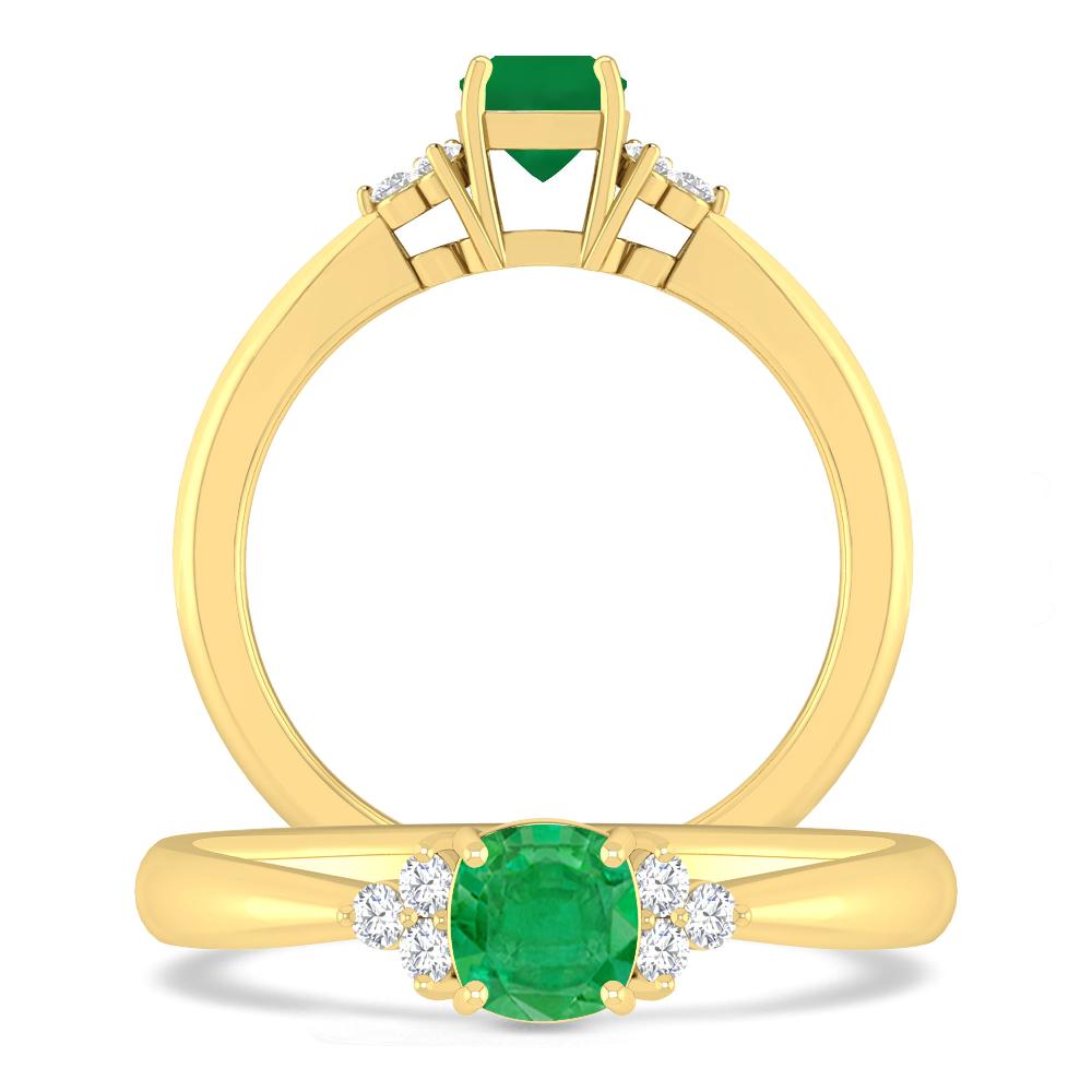 Yellow Gold - Emerald