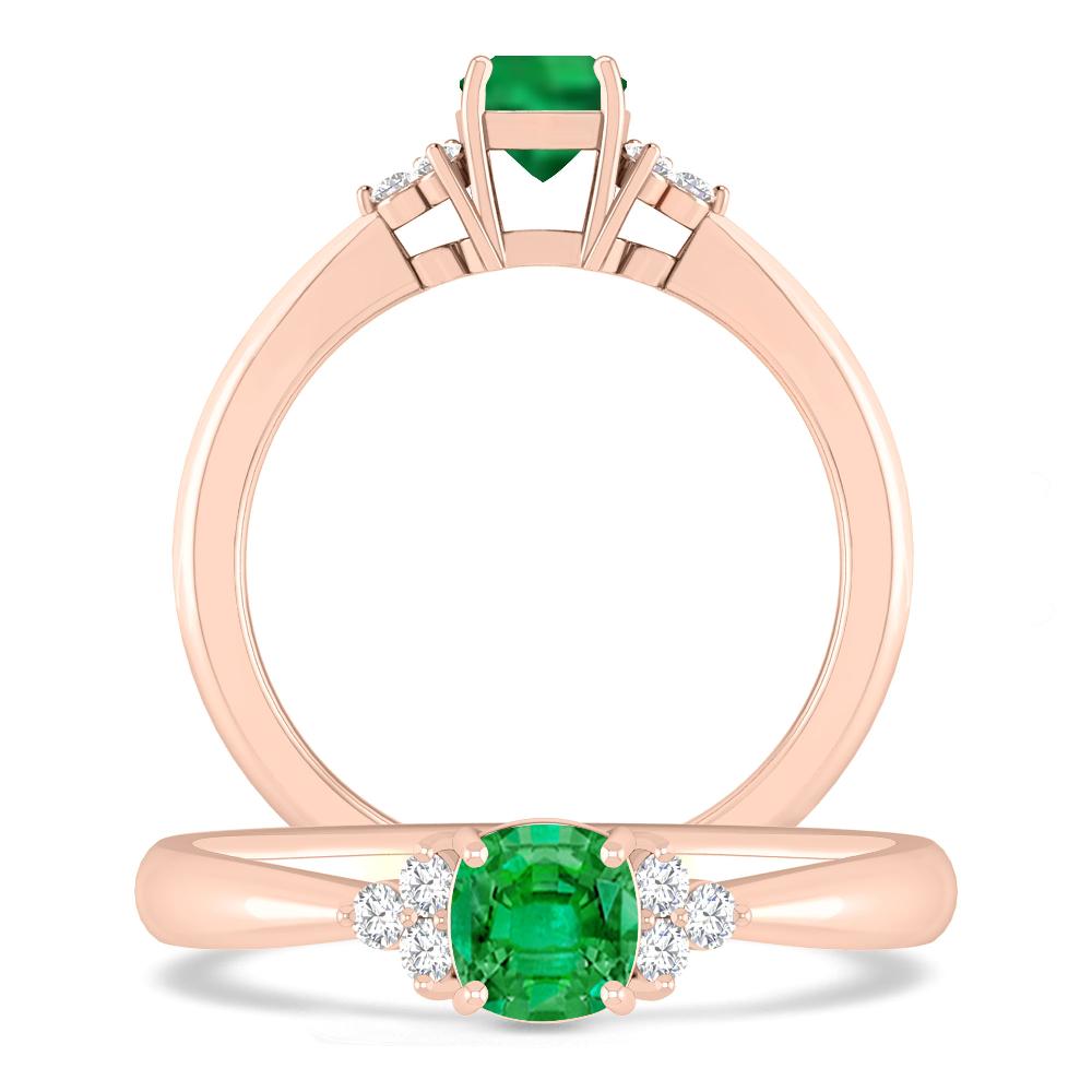 Rose Gold - Emerald