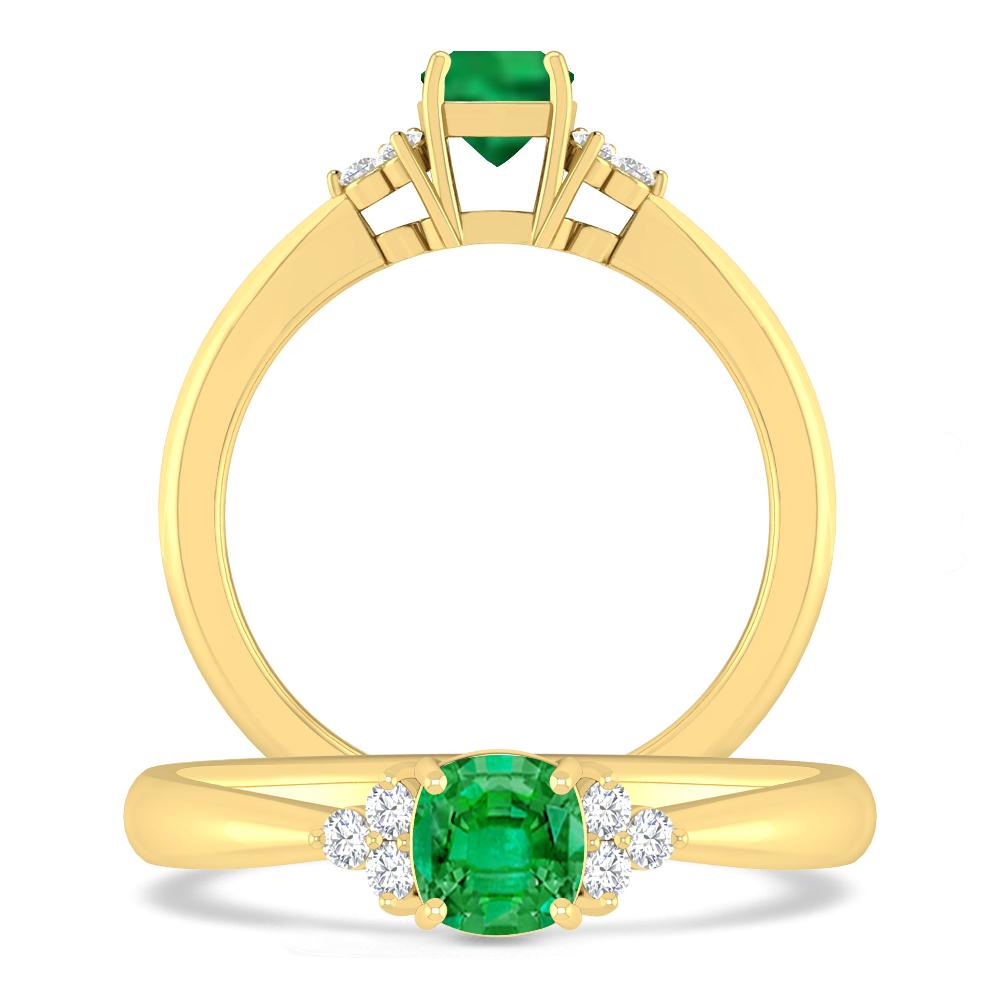 Yellow Gold - Emerald