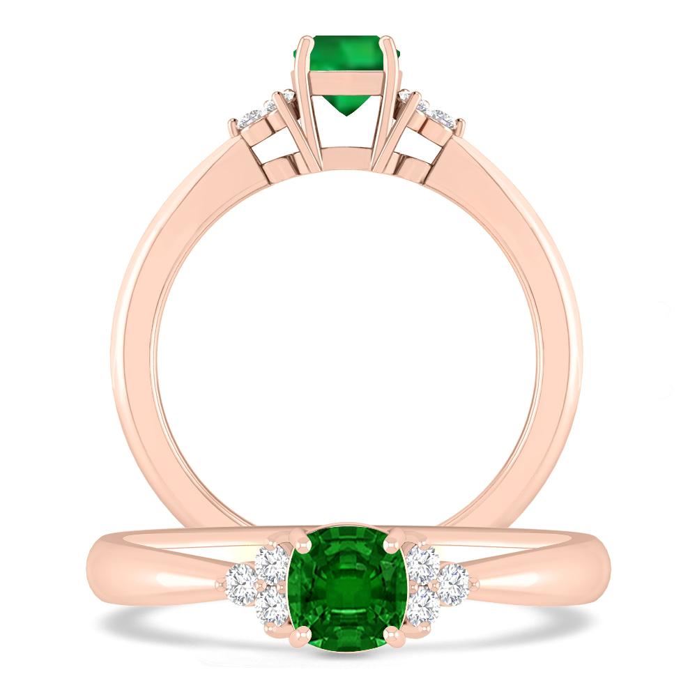 Rose Gold - Emerald