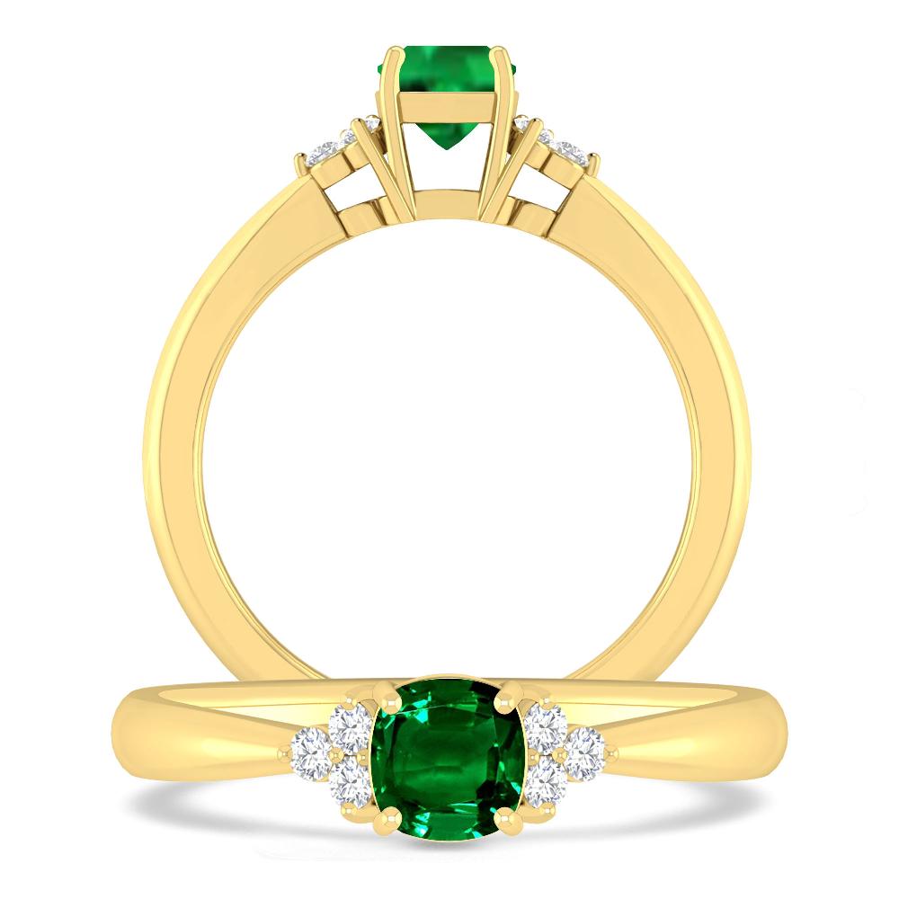 Yellow Gold - Emerald