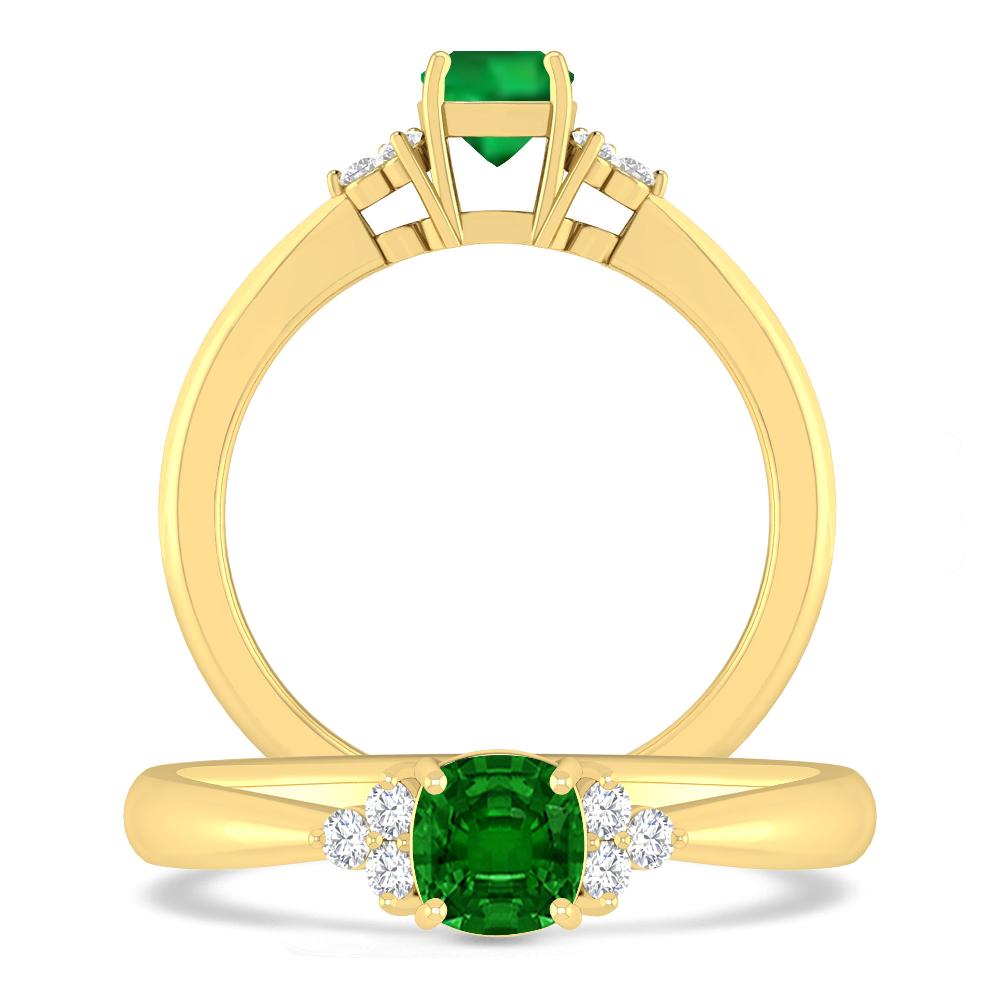 Yellow Gold - Emerald