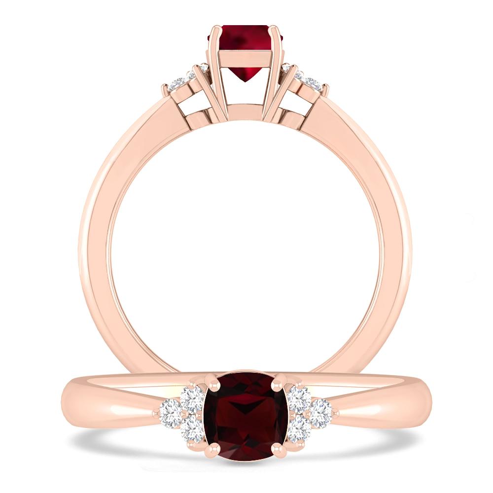 Rose Gold - Garnet