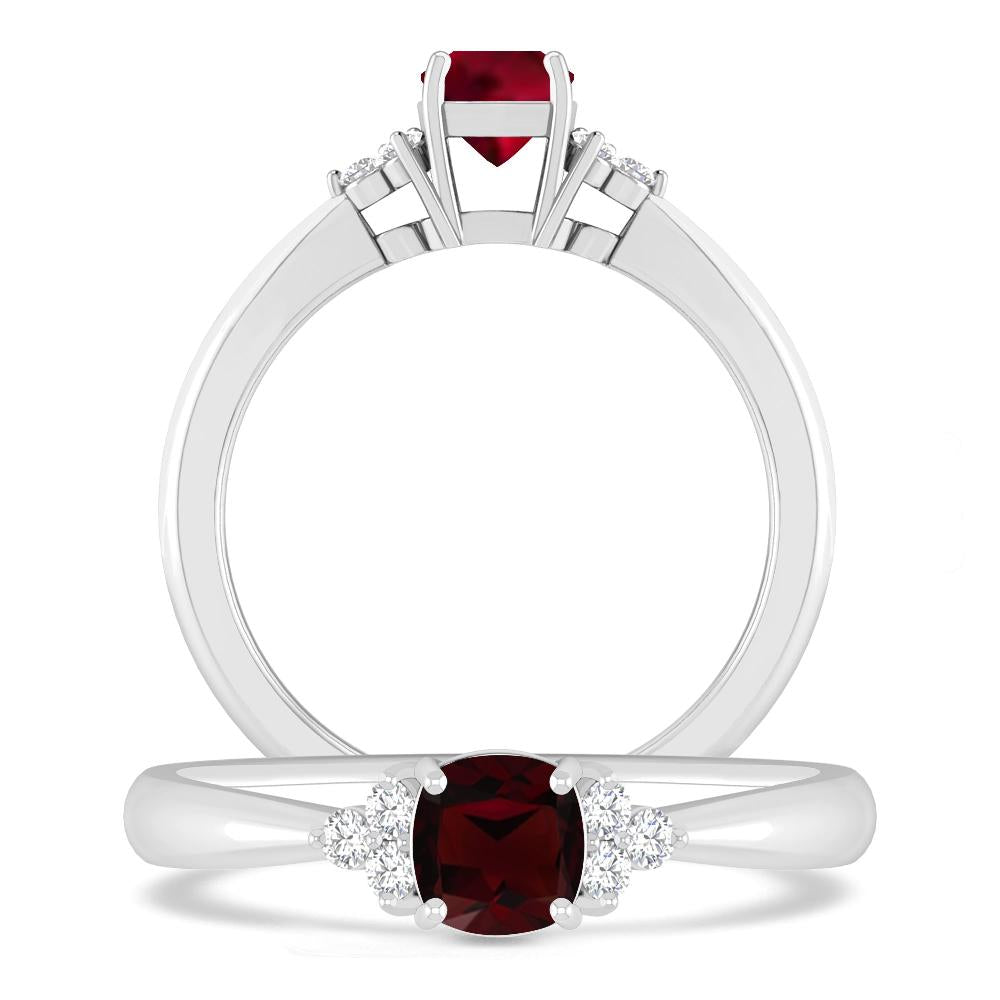 White Gold - Garnet