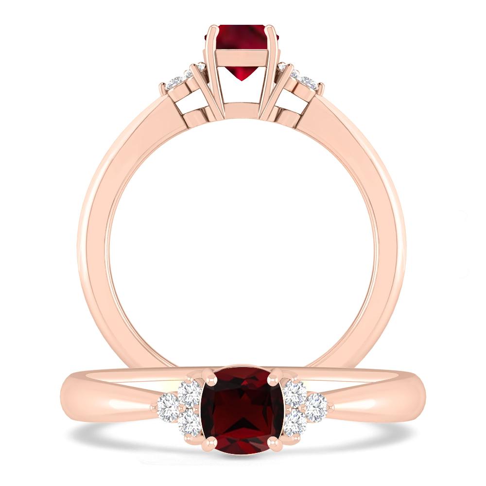 Rose Gold - Garnet