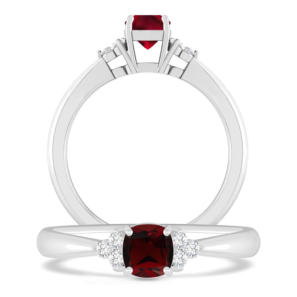 White Gold - Garnet