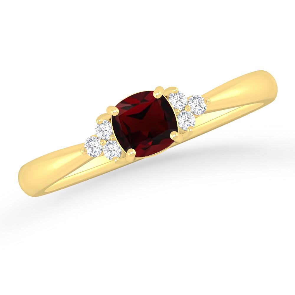 Yellow Gold - Garnet