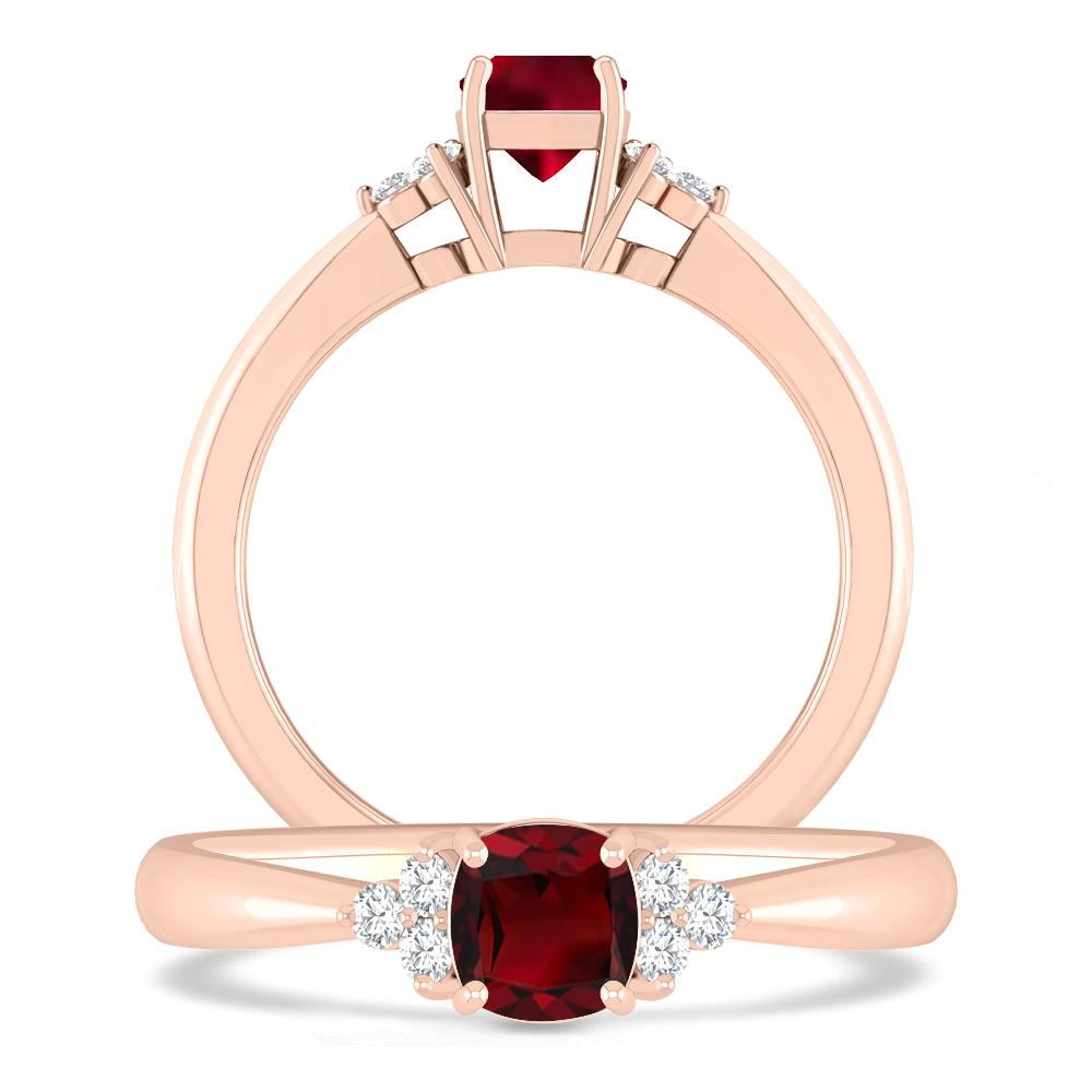 Rose Gold - Garnet