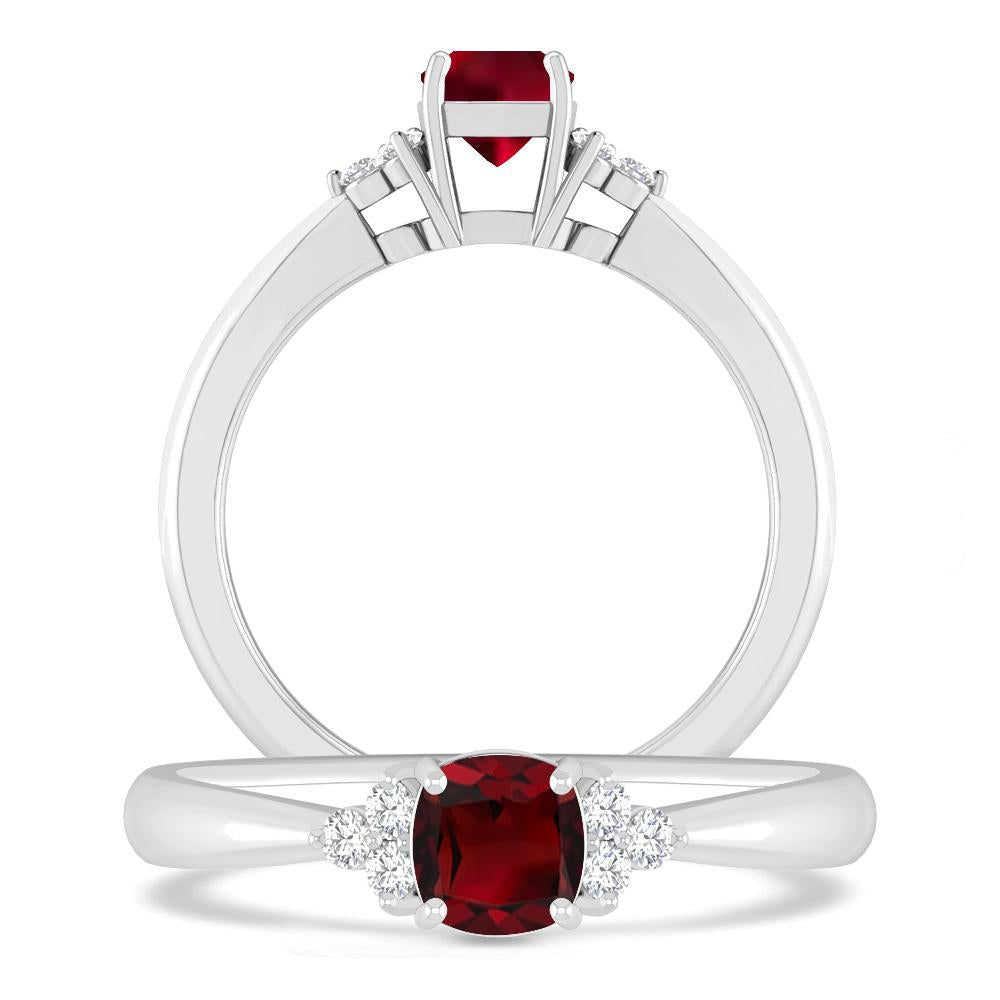 White Gold - Garnet