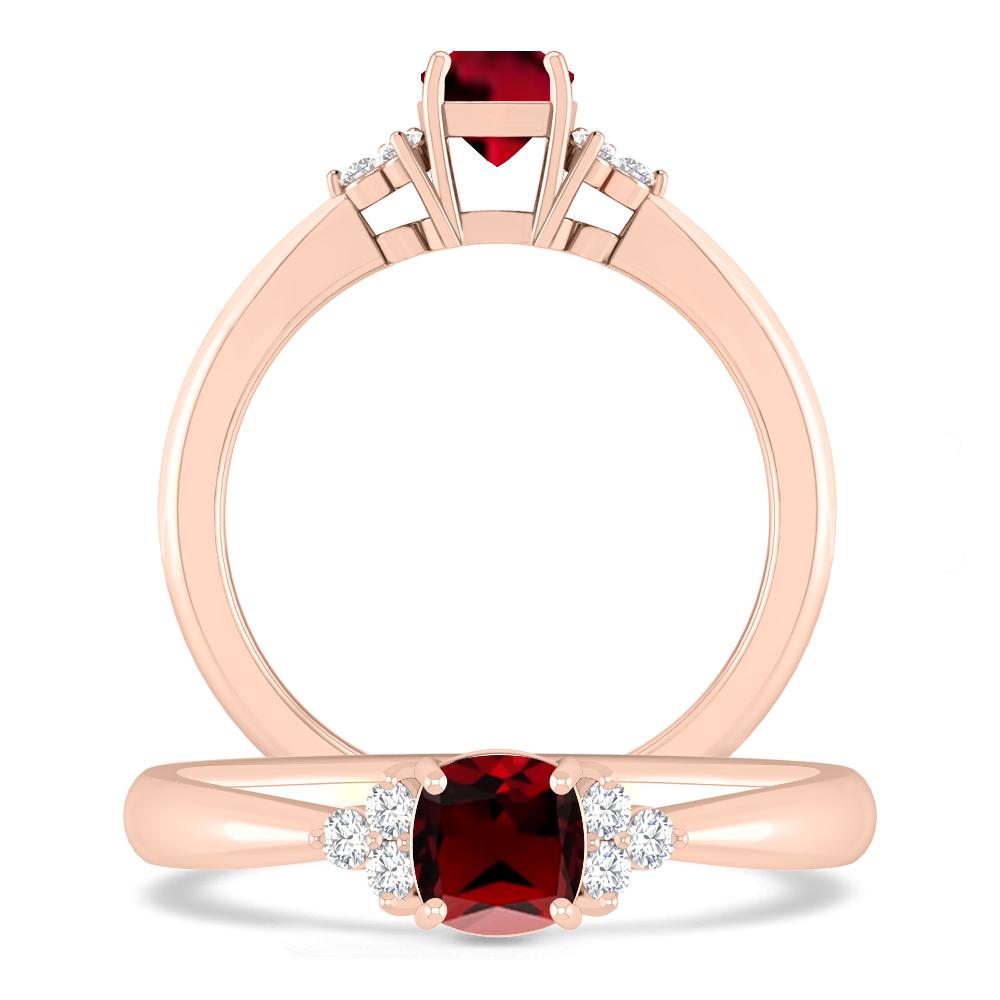 Rose Gold - Garnet