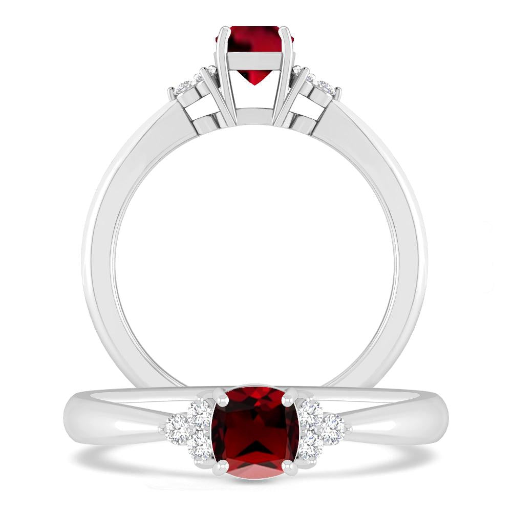 White Gold - Garnet