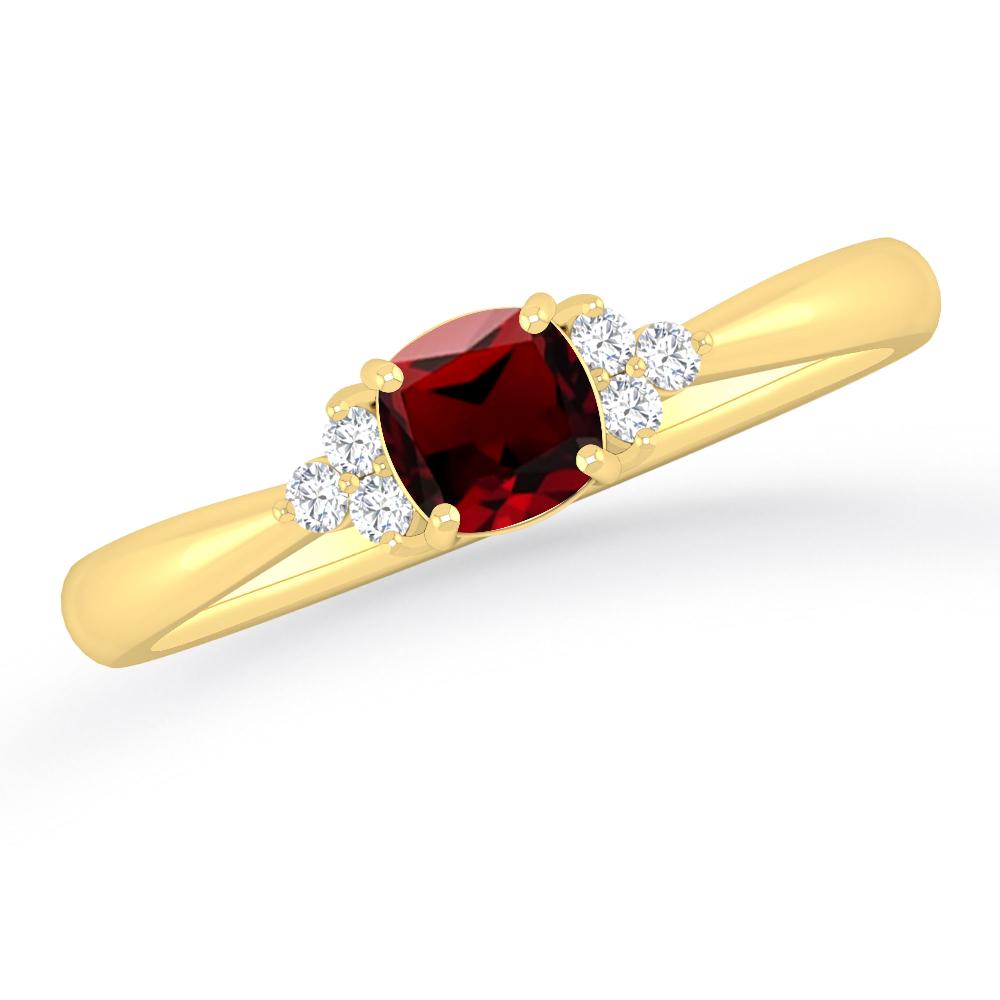 Yellow Gold - Garnet