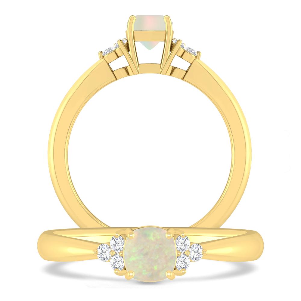 Yellow Gold - Opal