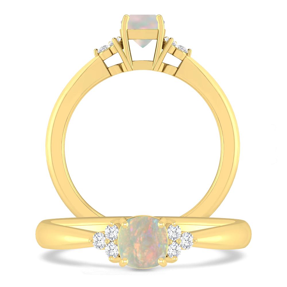 Yellow Gold - Opal