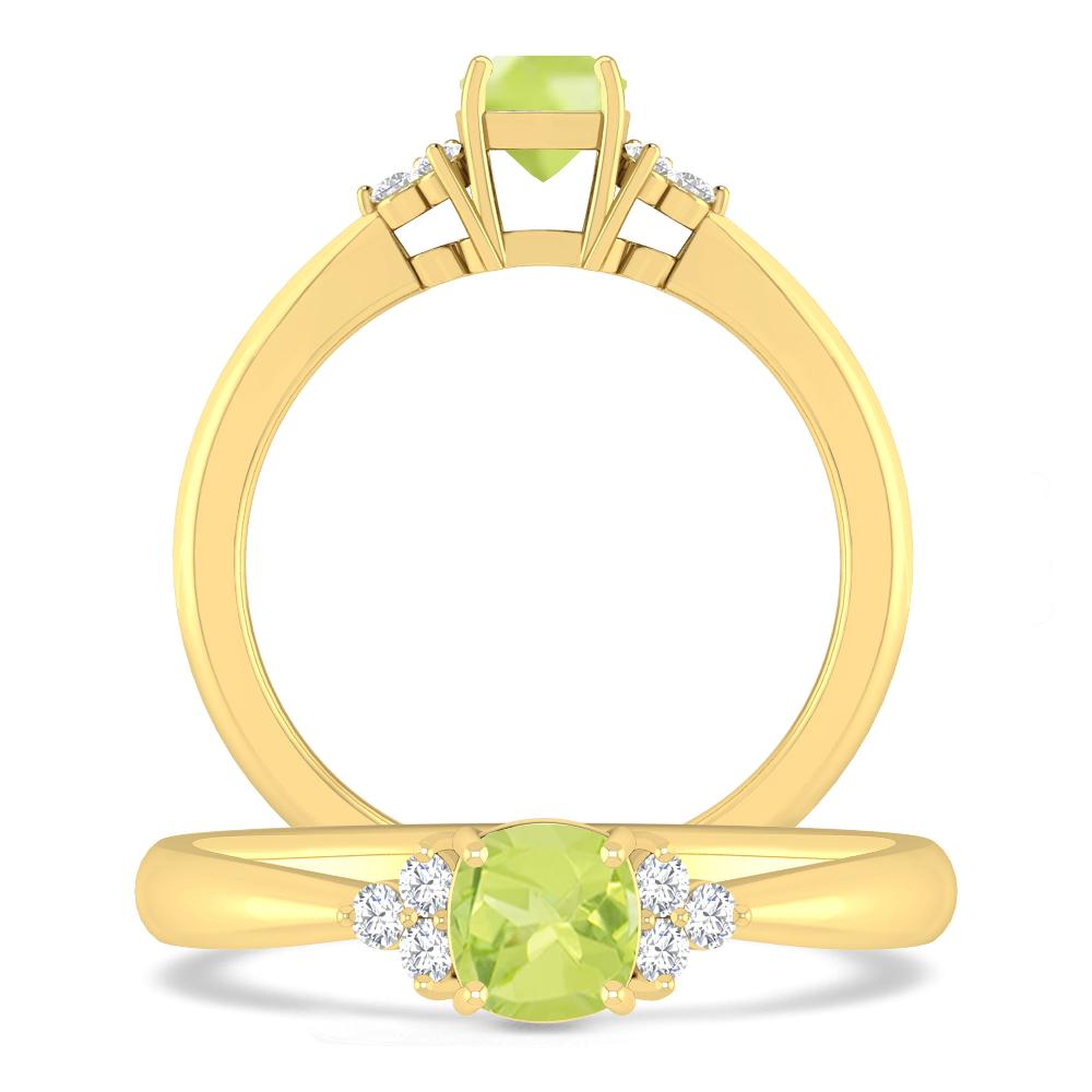 Yellow Gold - Peridot