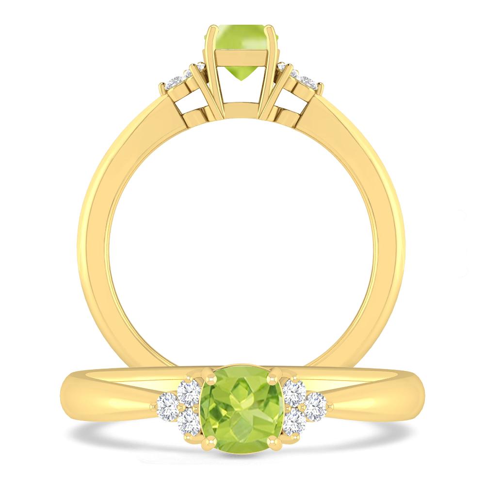 Yellow Gold - Peridot