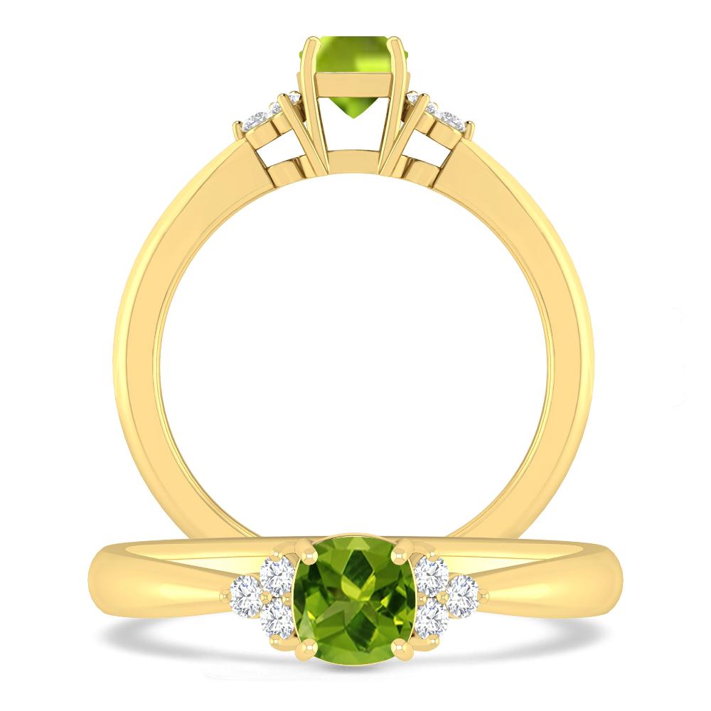 Yellow Gold - Peridot