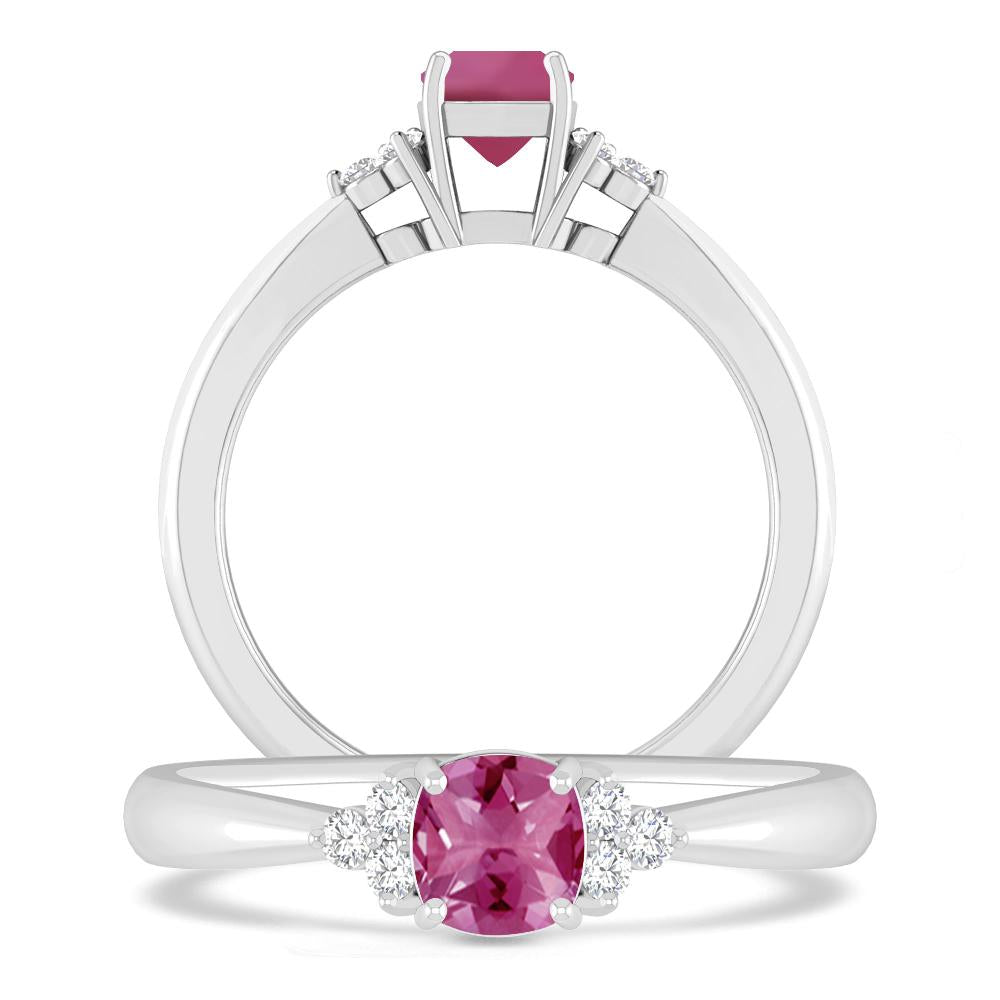 White Gold - Pink Tourmaline