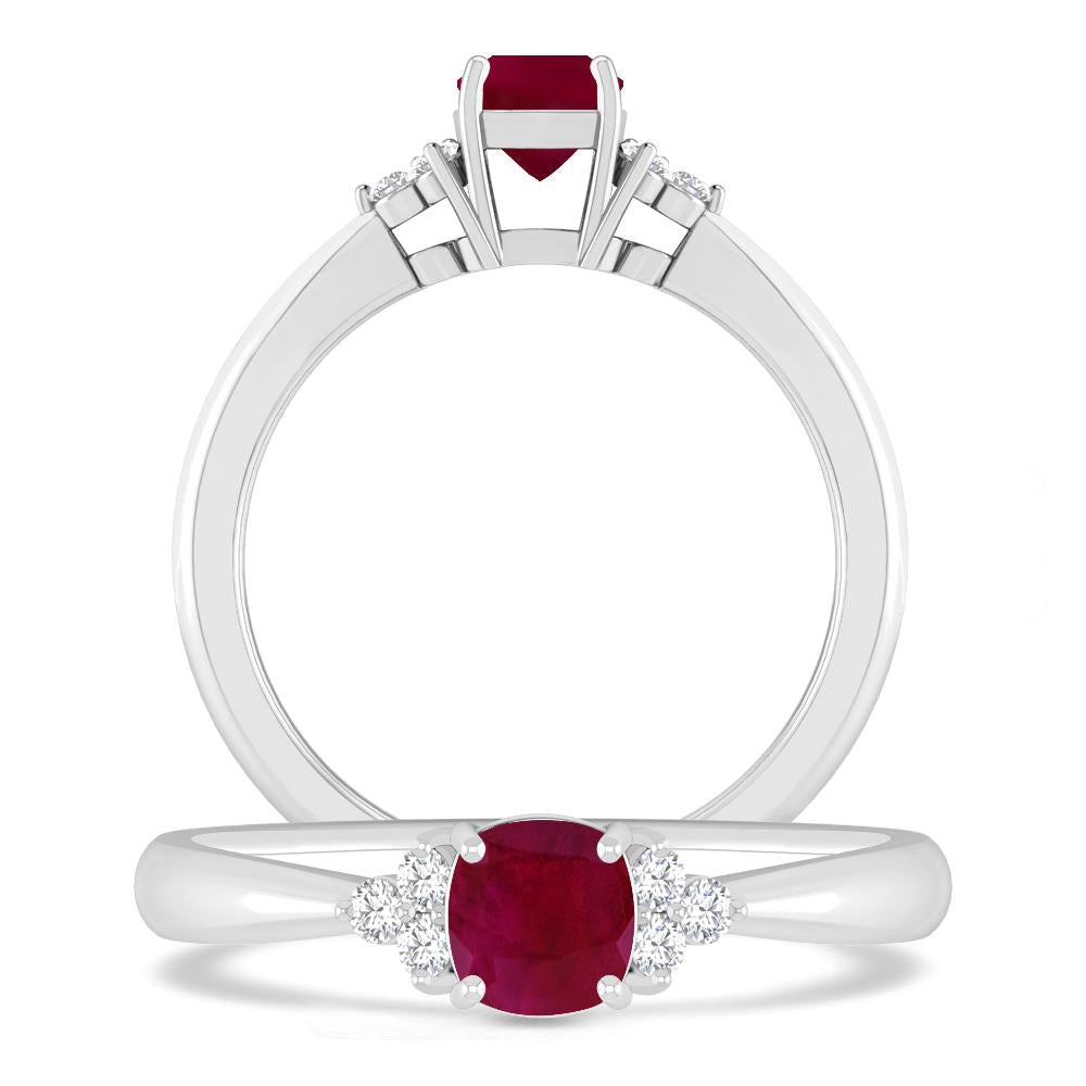 White Gold - Ruby