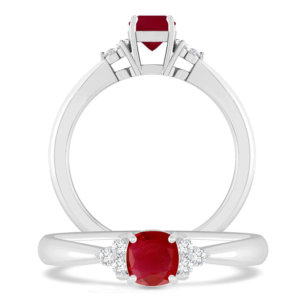 White Gold - Ruby