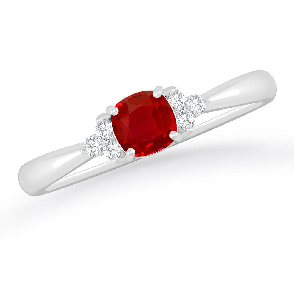 White Gold - Ruby