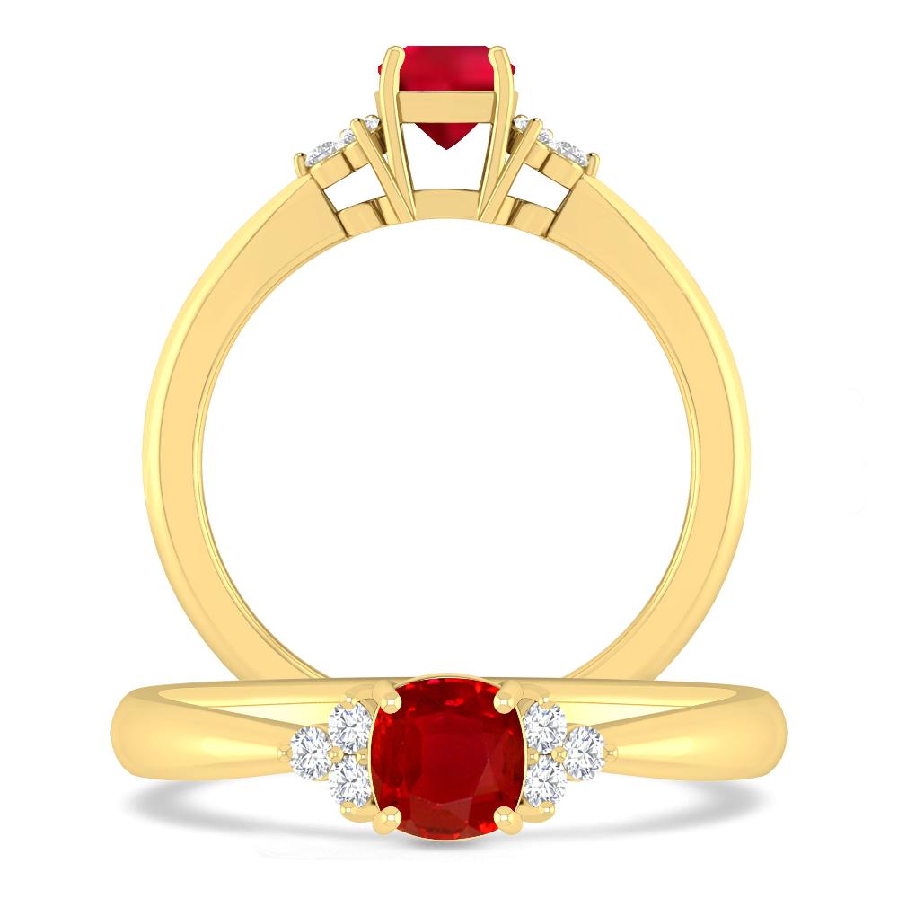 Yellow Gold - Ruby