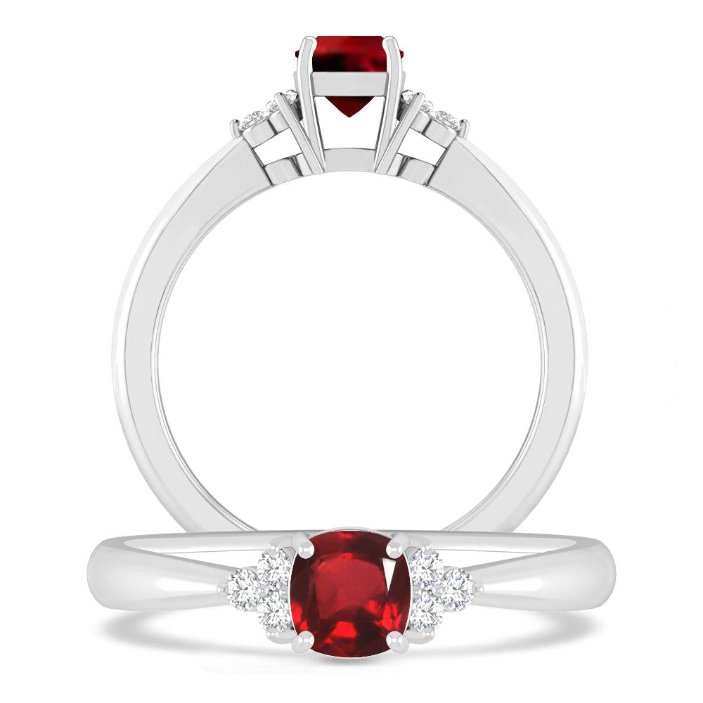 White Gold - Ruby